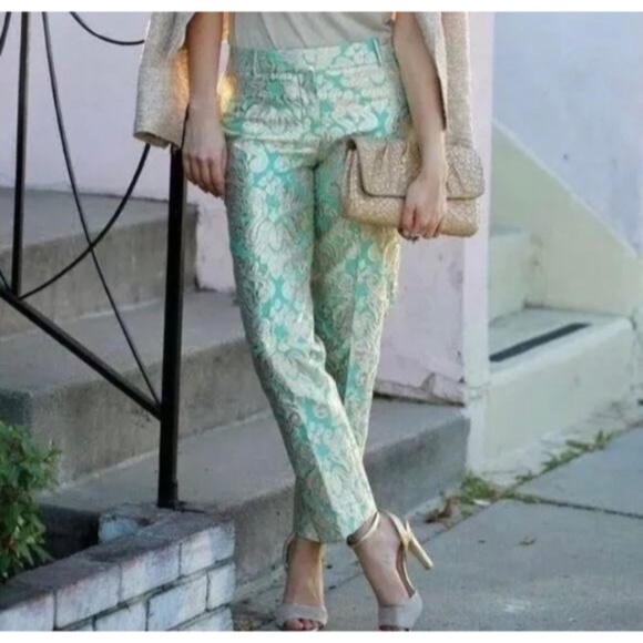 J. Crew Brocade Pants NWT